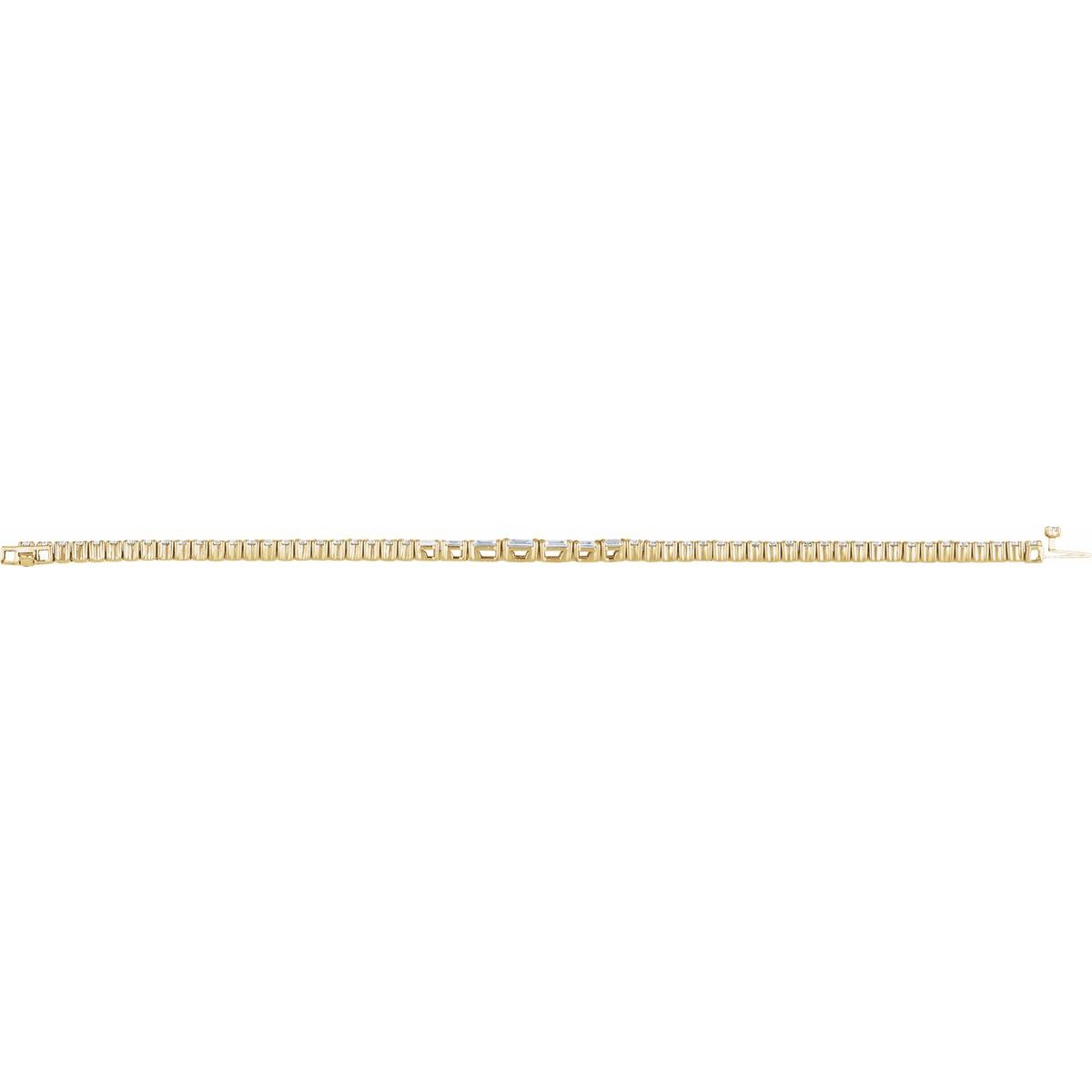 4 5/8 CTW Lab-Grown Diamond Line Bracelet in 14k yellow gold