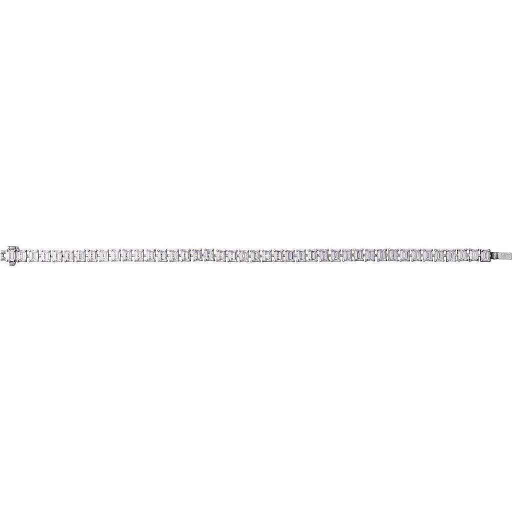 10 1/2 CTW Lab-Grown Diamond Line Bracelet in 14k white gold