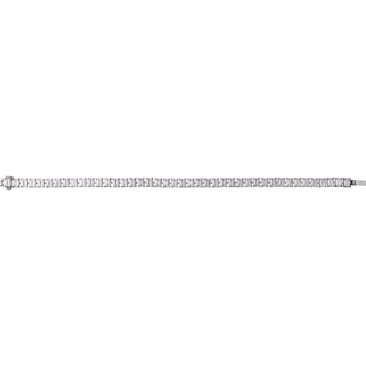 10 1/2 CTW Lab-Grown Diamond Line Bracelet in 14k white gold