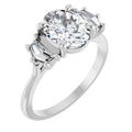 1 3/4 CTW Lab-Grown Diamond Three-Stone Engagement Ring in 14k white gold