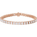 10 1/2 CTW Lab-Grown Diamond Line Bracelet in 14k rose gold