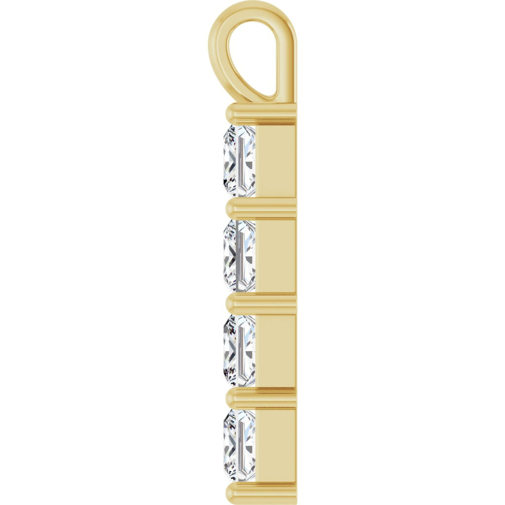 2 1/3 CTW Natural Diamond Pendant in 14k yellow gold