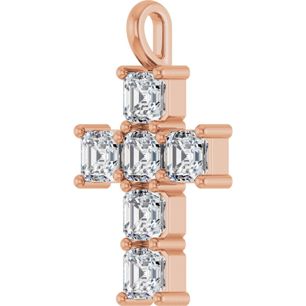 2 CTW Natural Diamond Pendant in 14k rose gold