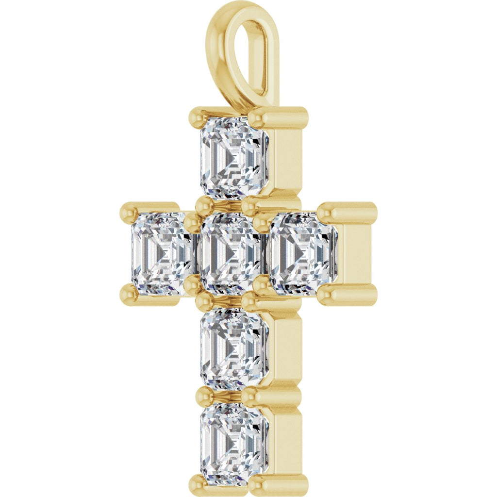 2 CTW Natural Diamond Pendant in 14k yellow gold