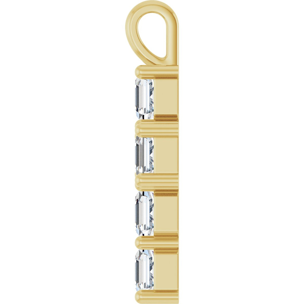 2 CTW Natural Diamond Pendant in 14k yellow gold