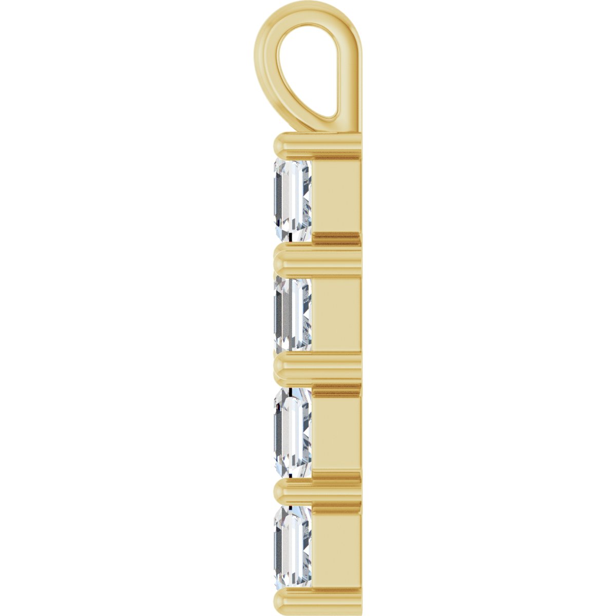 2 CTW Natural Diamond Pendant in 14k yellow gold