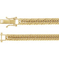 6.2 mm Diamond-Cut Curb Chain in 18k yellow gold