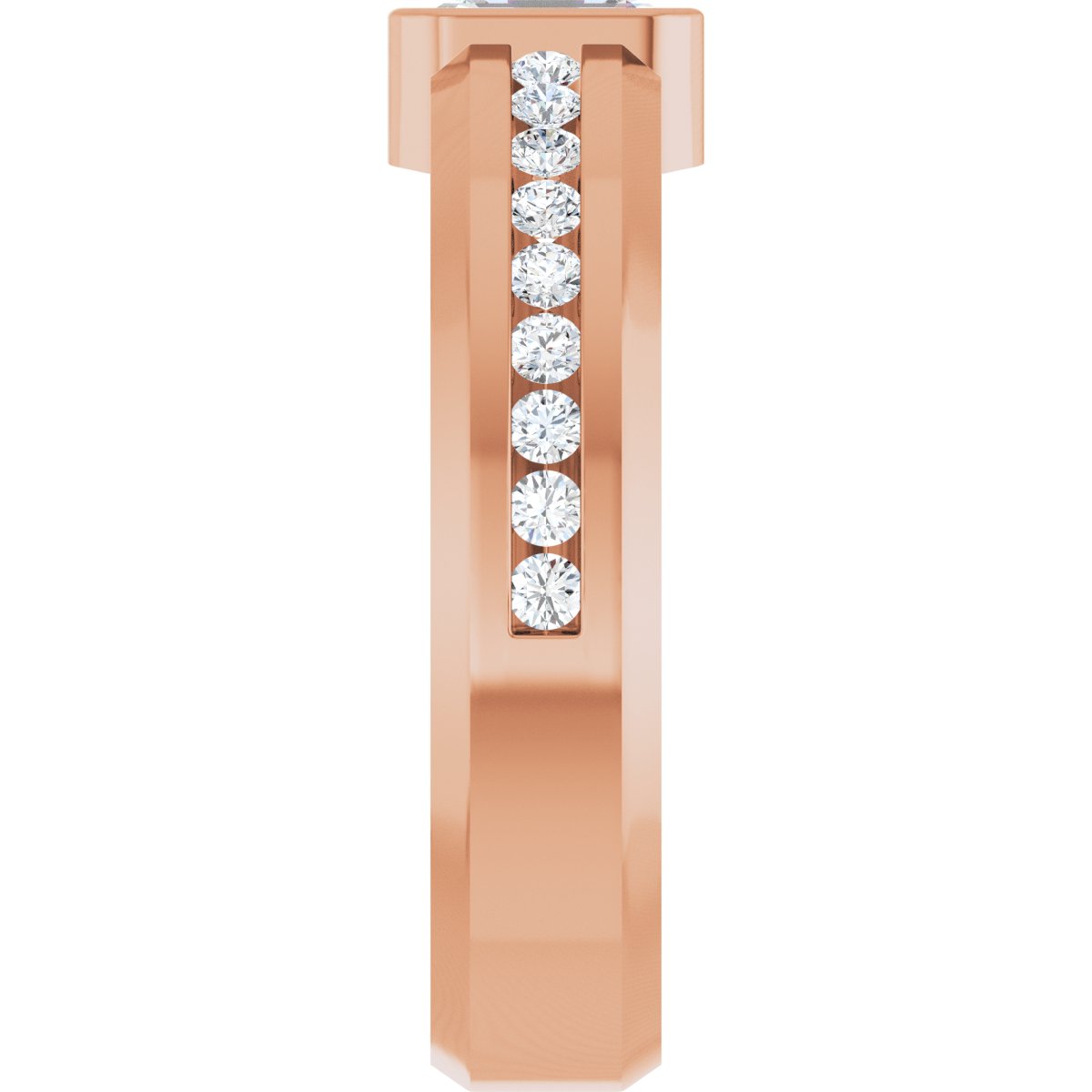1 CTW Lab-Grown Diamond Band in 14k rose gold