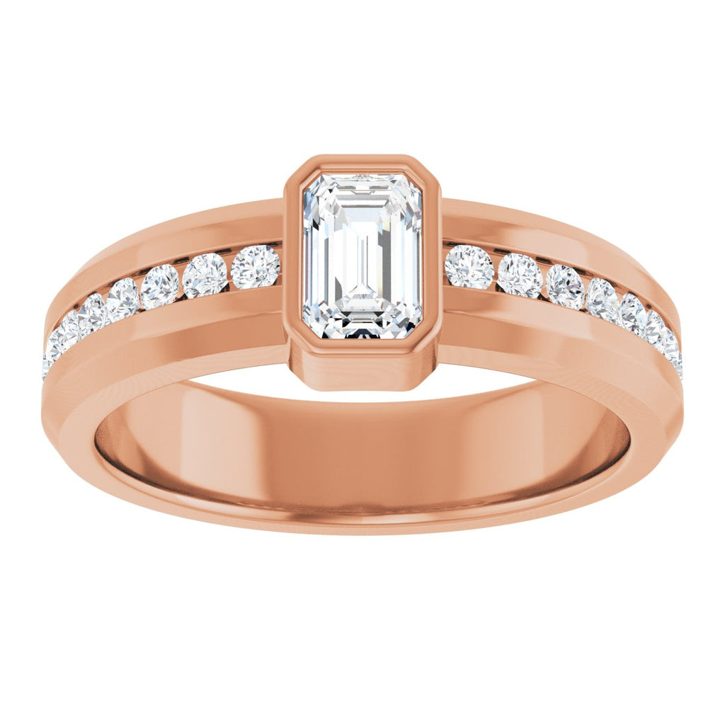 1 CTW Lab-Grown Diamond Band in 14k rose gold