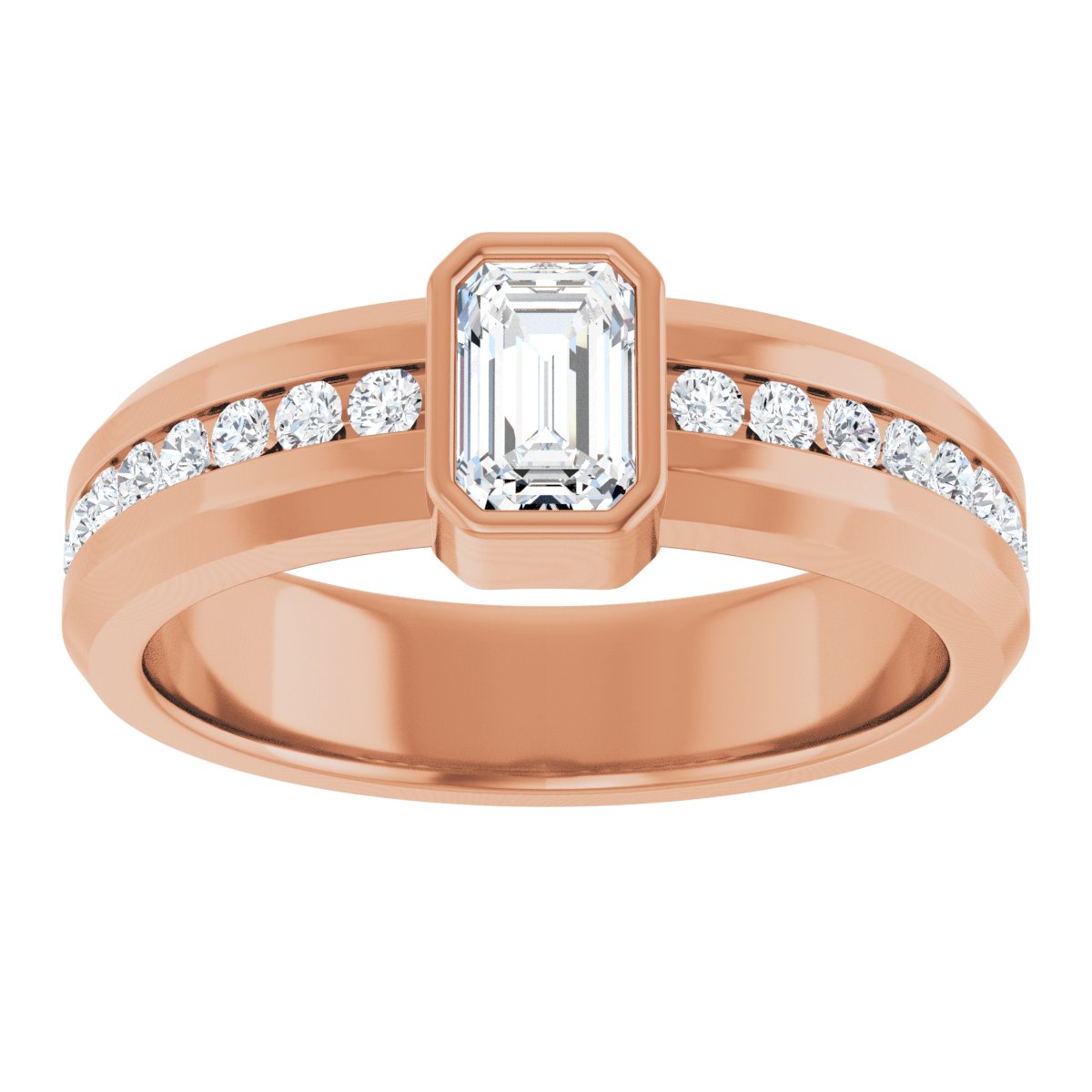 1 CTW Lab-Grown Diamond Band in 14k rose gold