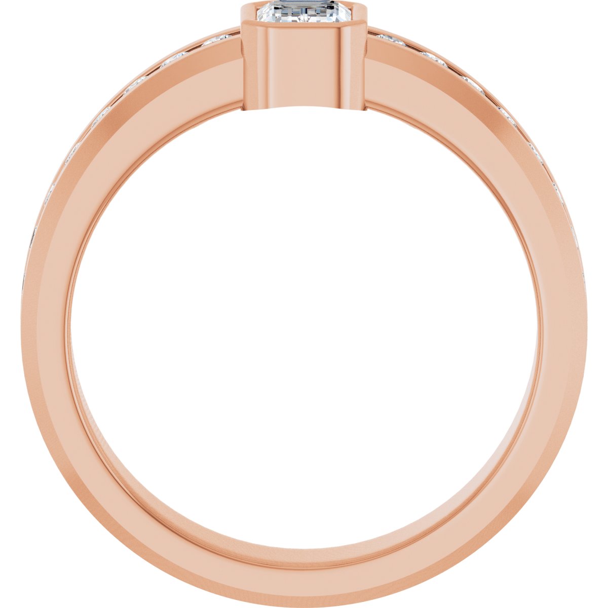 1 CTW Lab-Grown Diamond Band in 14k rose gold