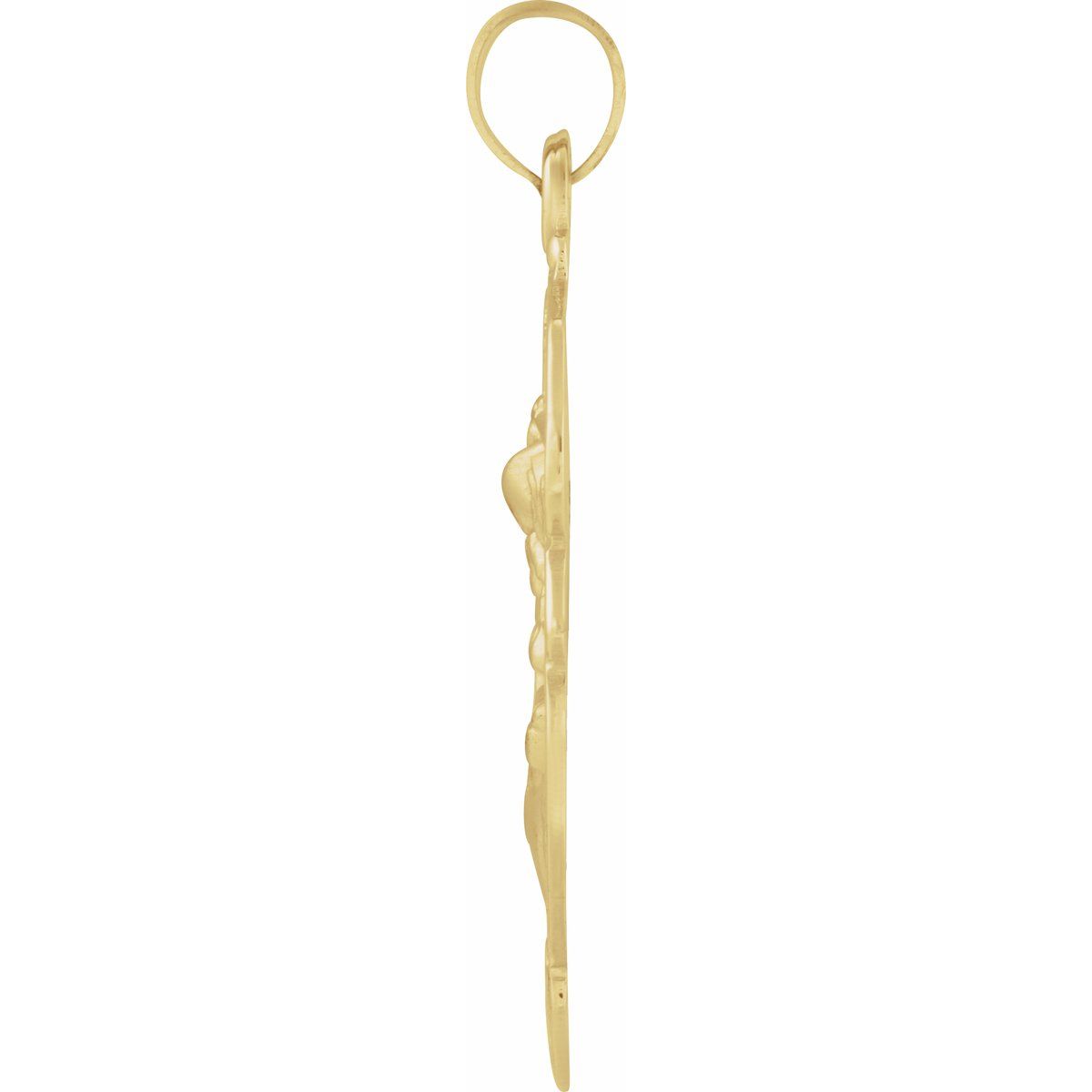 25x21 mm St. Michael Medal in 14k yellow gold