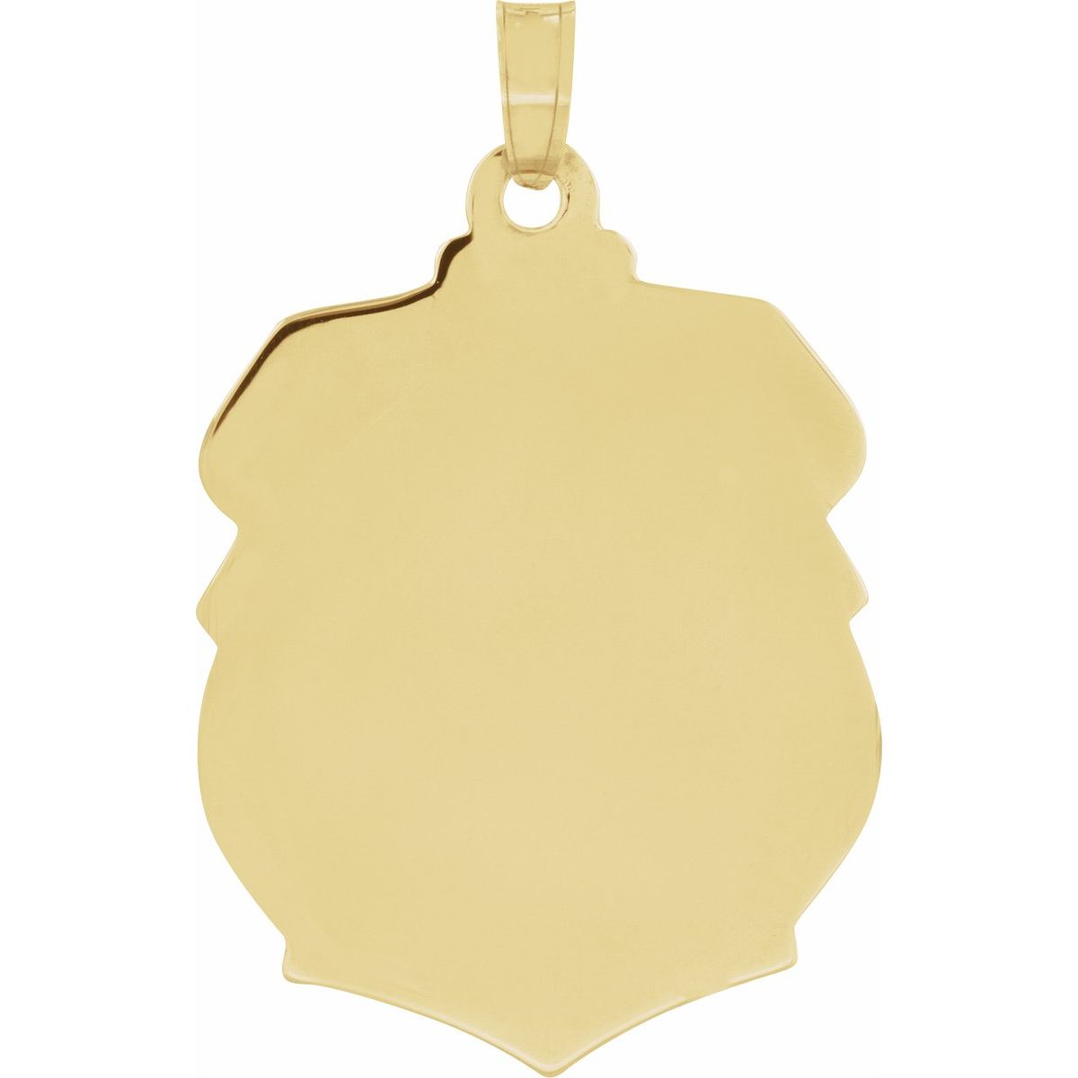 25x21 mm St. Michael Medal in 14k yellow gold