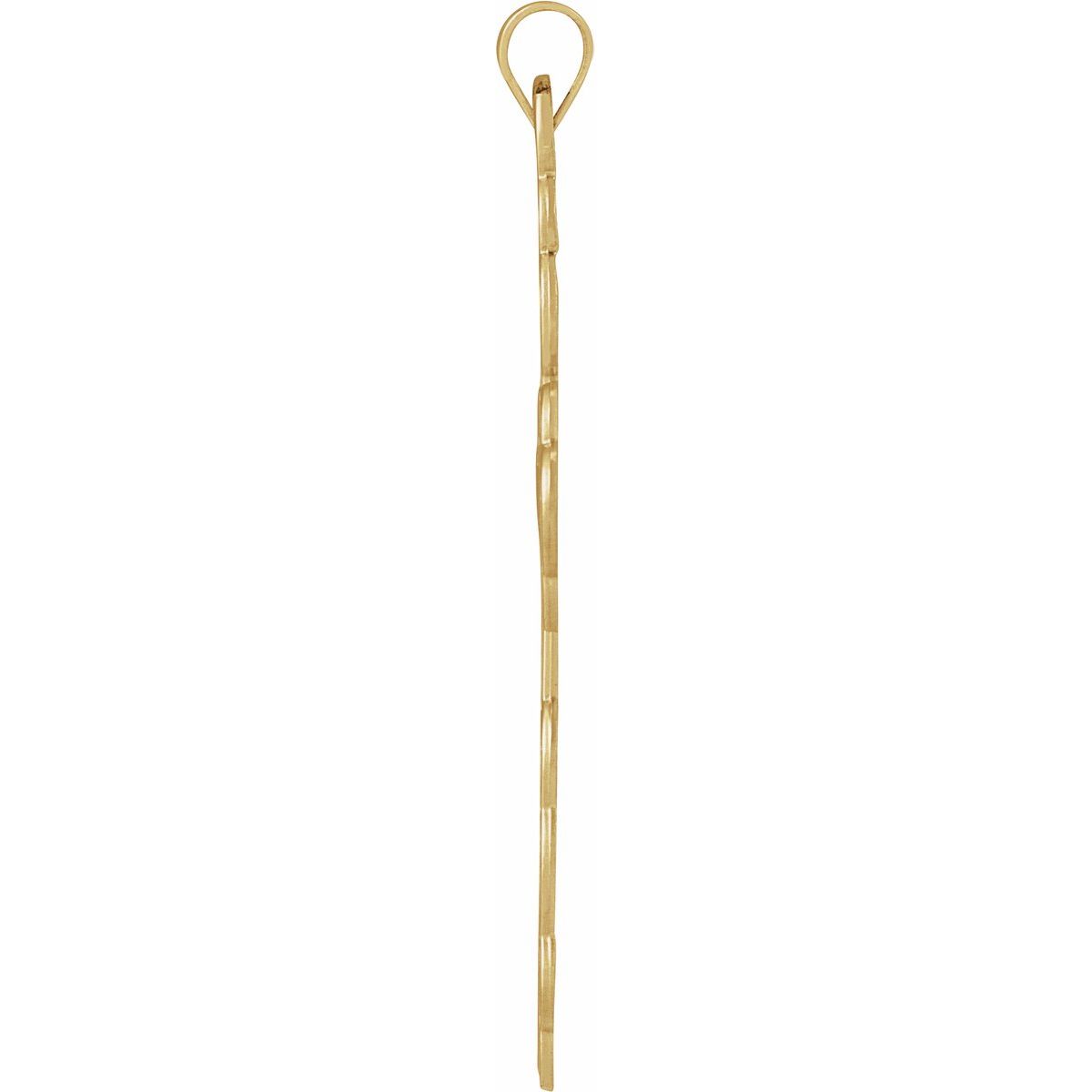 40x26 mm Orthodox Cross Pendant in 14k yellow gold