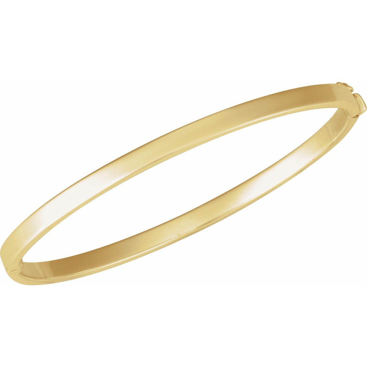 Hinged Bangle Bracelet in 14k yellow gold