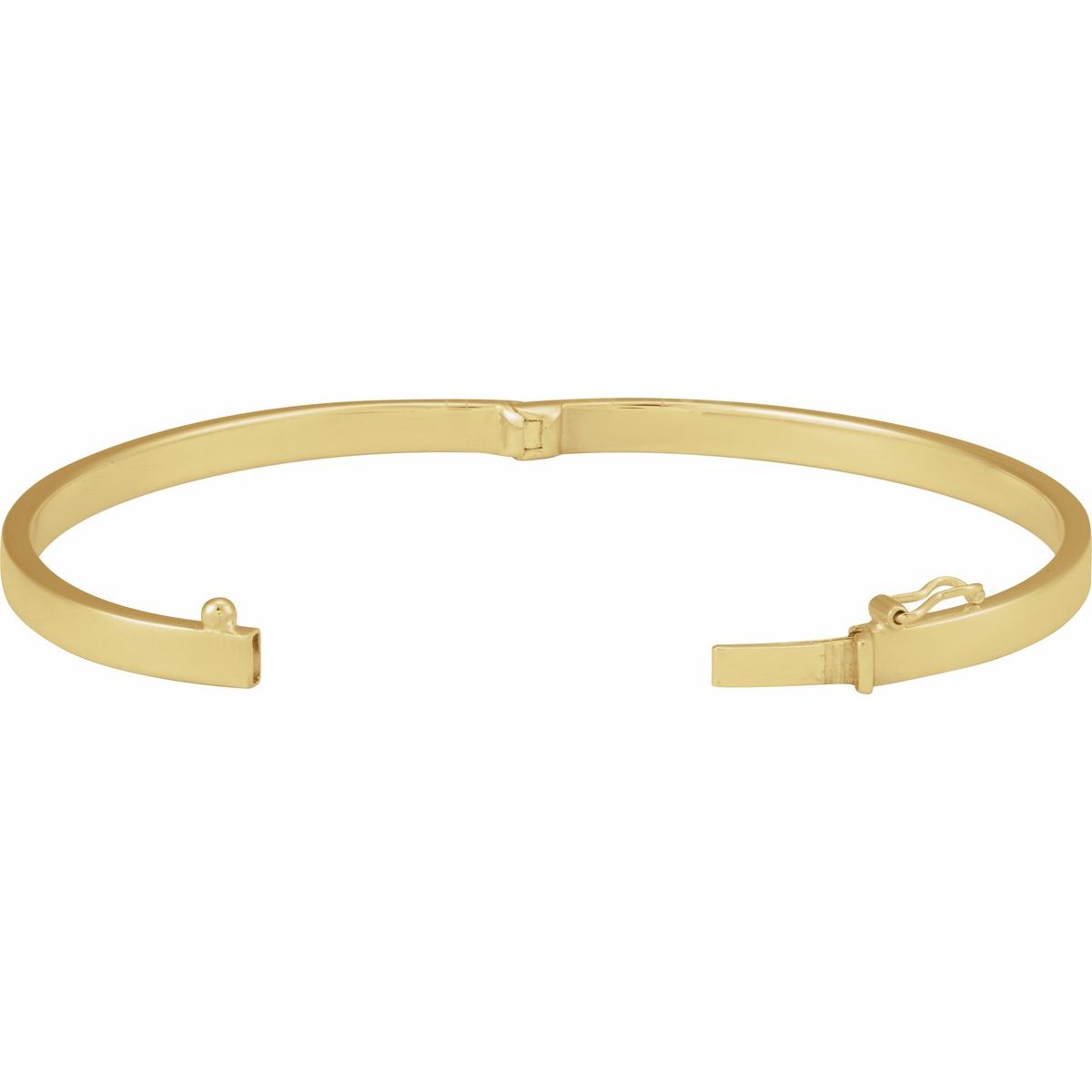 Hinged Bangle Bracelet in 14k yellow gold