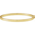 Hinged Bangle Bracelet in 14k yellow gold