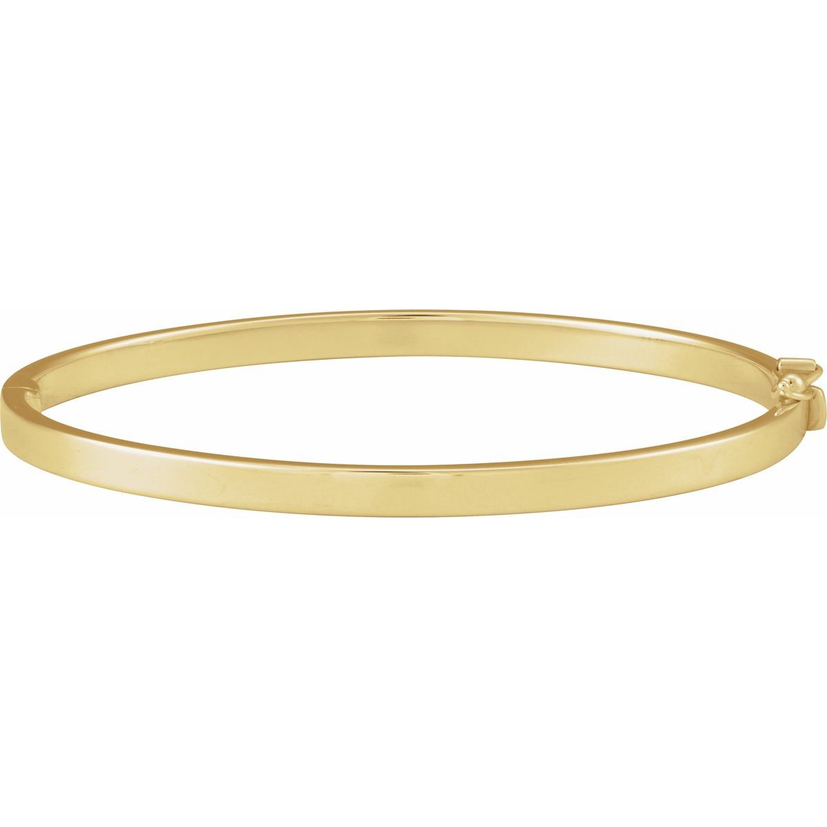 Hinged Bangle Bracelet in 14k yellow gold