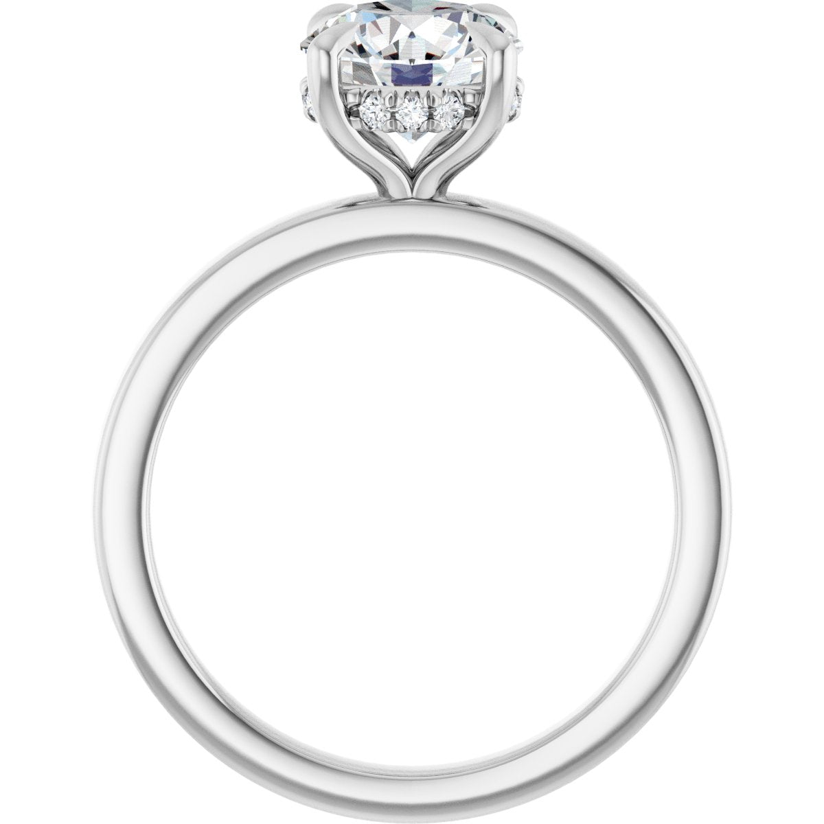 1 5/8 CTW Lab-Grown Diamond Engagement Ring in 14k white gold