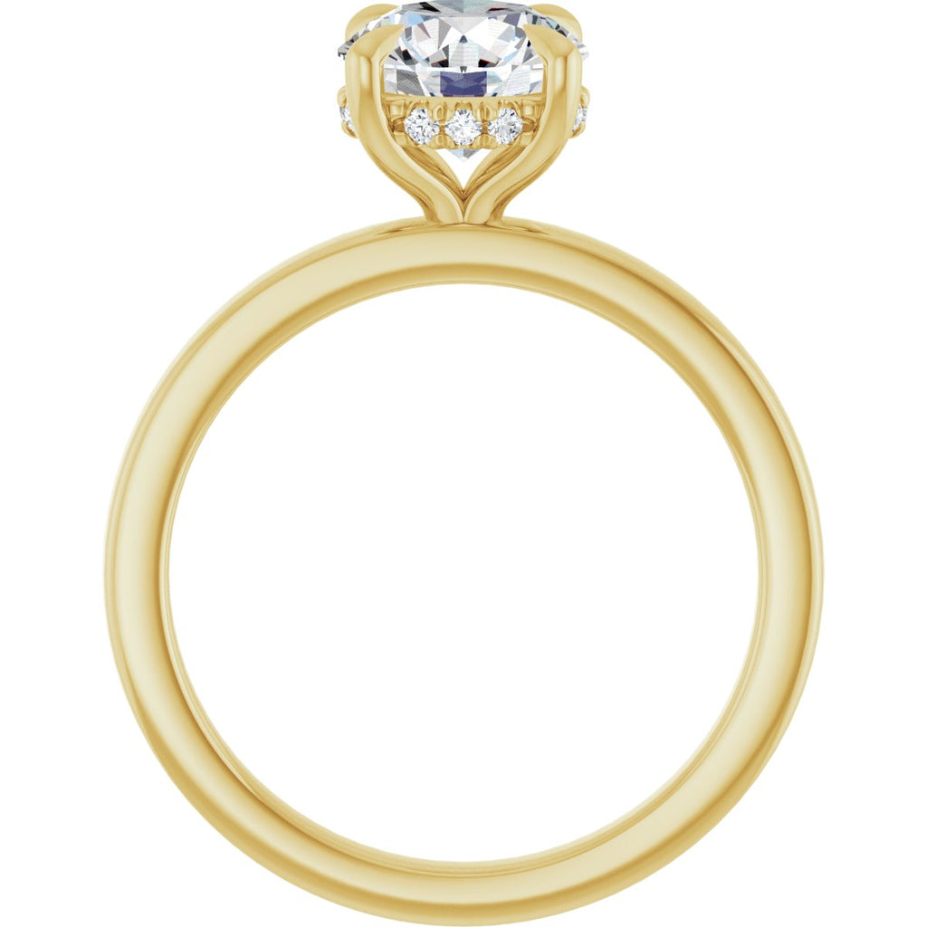 1 5/8 CTW Lab-Grown Diamond Engagement Ring in 14k yellow gold