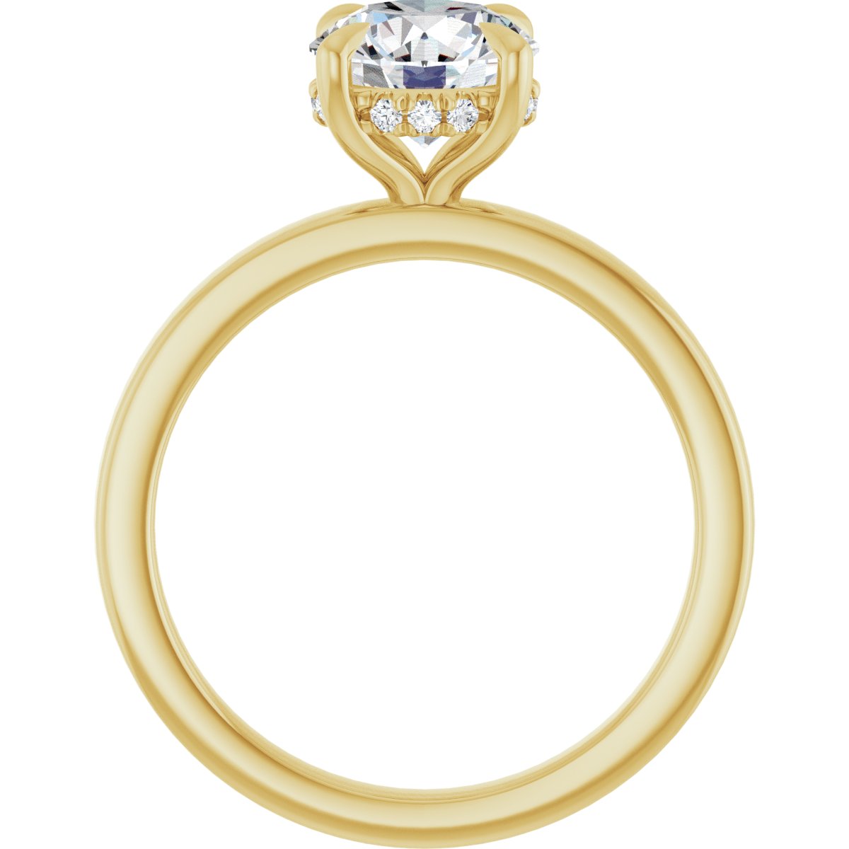 1 5/8 CTW Lab-Grown Diamond Engagement Ring in 14k yellow gold