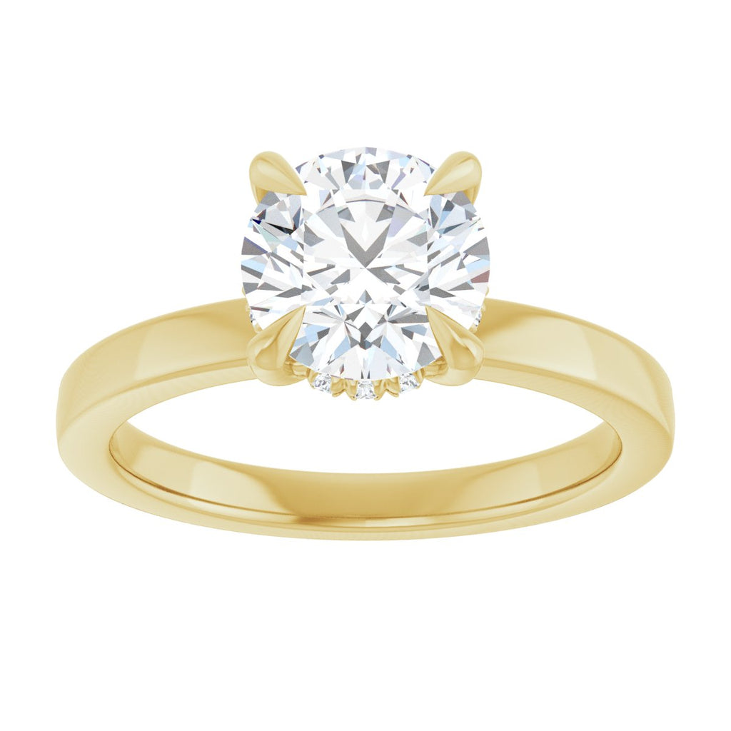 1 5/8 CTW Lab-Grown Diamond Engagement Ring in 14k yellow gold