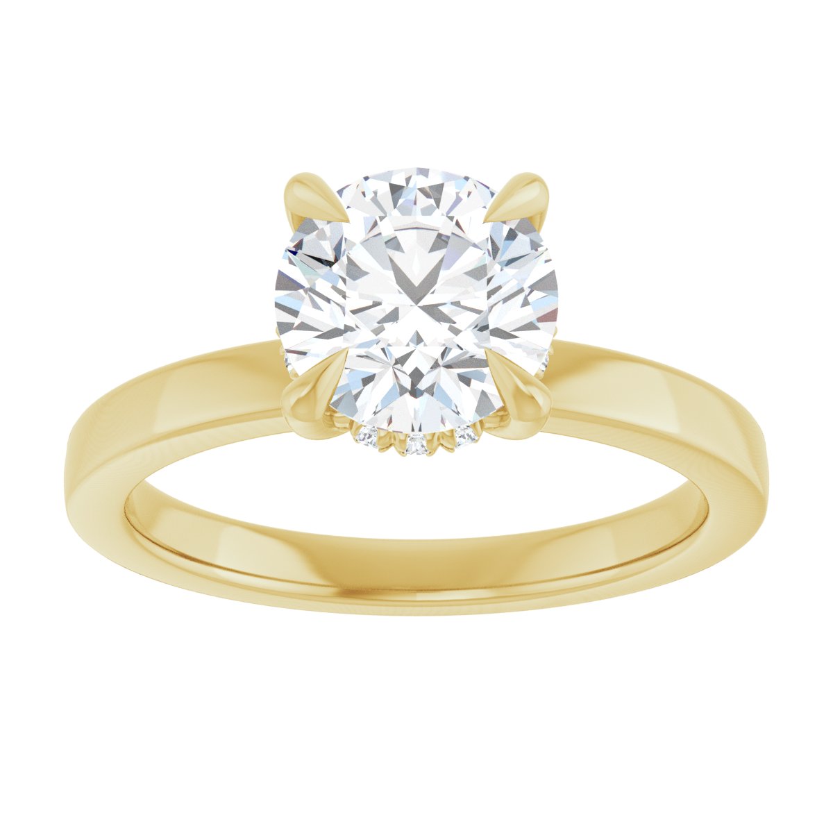 1 5/8 CTW Lab-Grown Diamond Engagement Ring in 14k yellow gold
