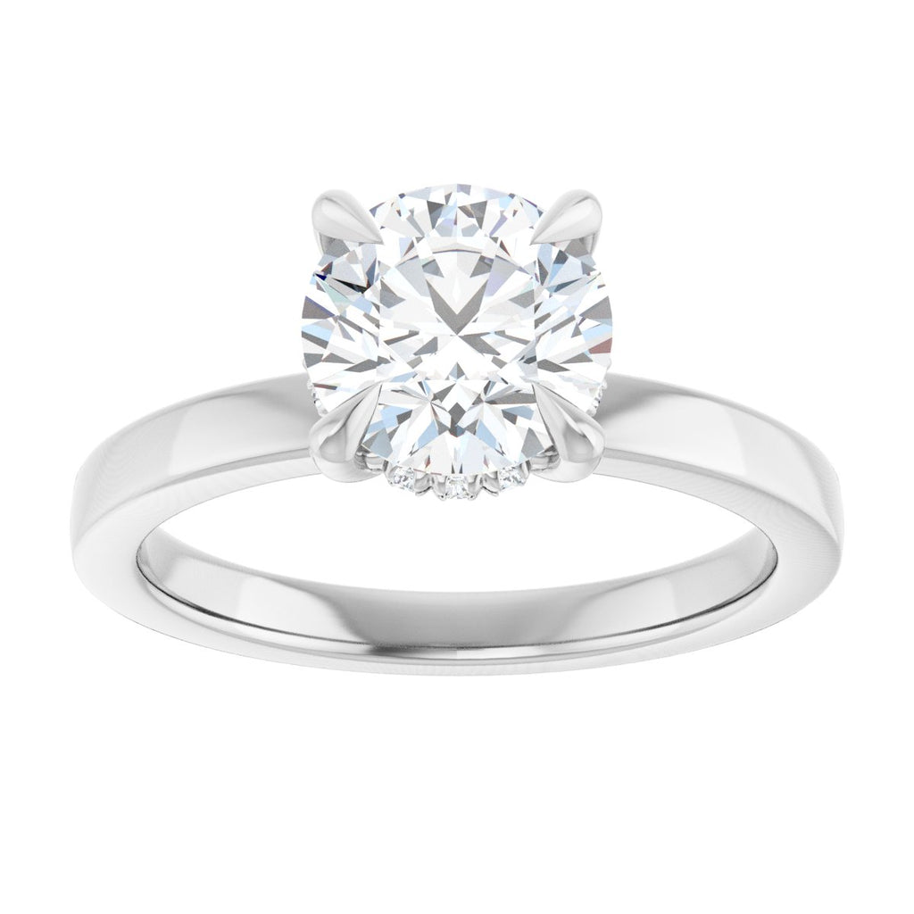 1 5/8 CTW Lab-Grown Diamond Engagement Ring in 14k white gold