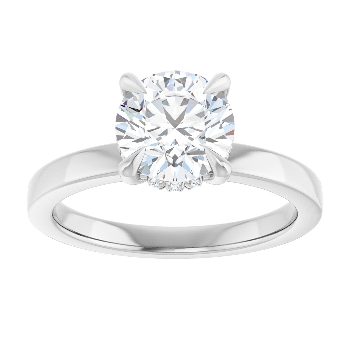 1 5/8 CTW Lab-Grown Diamond Engagement Ring in 14k white gold