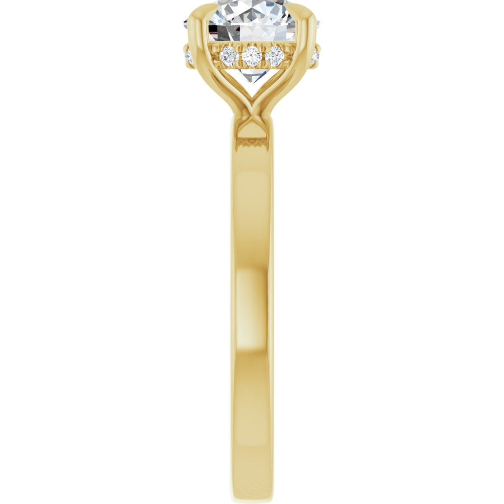 1 5/8 CTW Lab-Grown Diamond Engagement Ring in 14k yellow gold