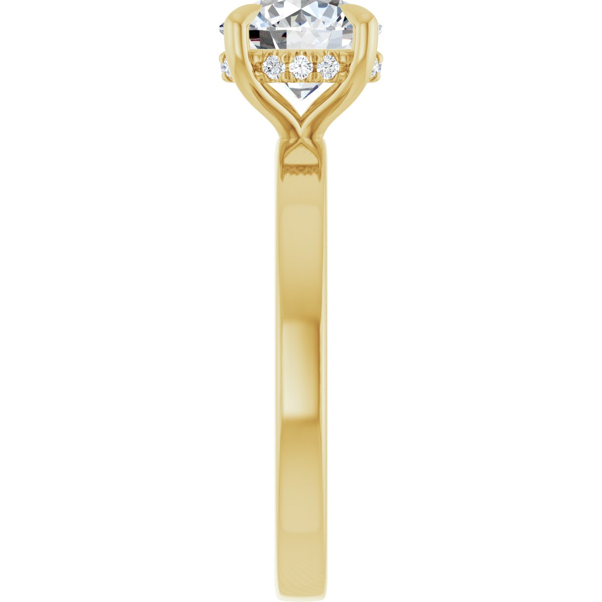 1 5/8 CTW Lab-Grown Diamond Engagement Ring in 14k yellow gold