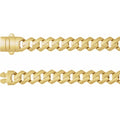 7.4 mm Monaco Edge Curb Chain in 14k yellow gold