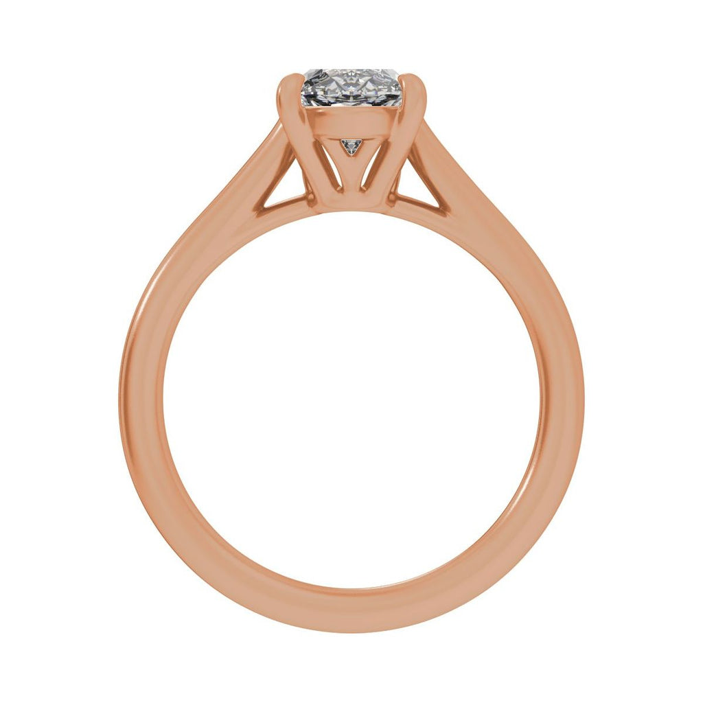 2 CTW Lab-Grown Diamond Engagement Ring in 14k rose gold