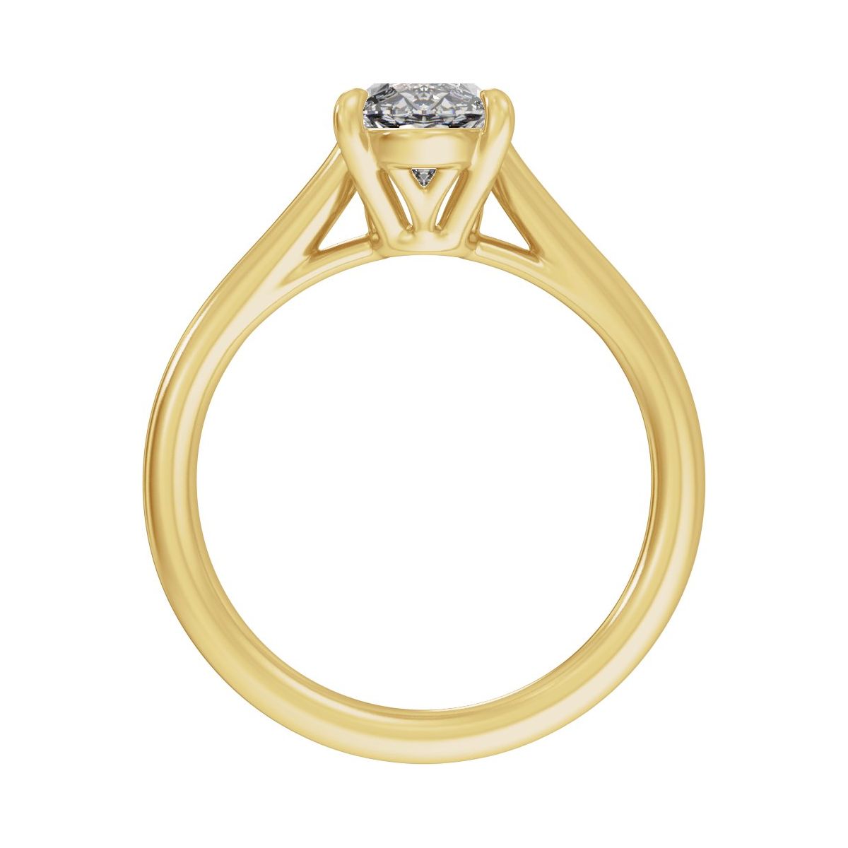 2 CTW Lab-Grown Diamond Engagement Ring in 14k yellow gold