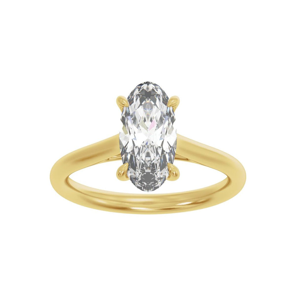 2 CTW Lab-Grown Diamond Engagement Ring in 14k yellow gold