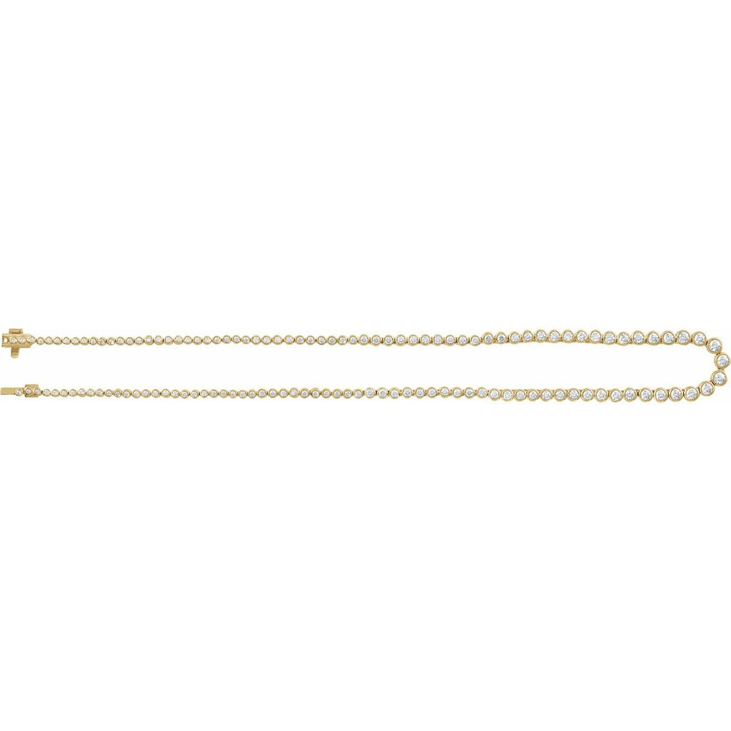 5 1/5 CTW Lab-Grown Diamond Necklace in 14k yellow gold