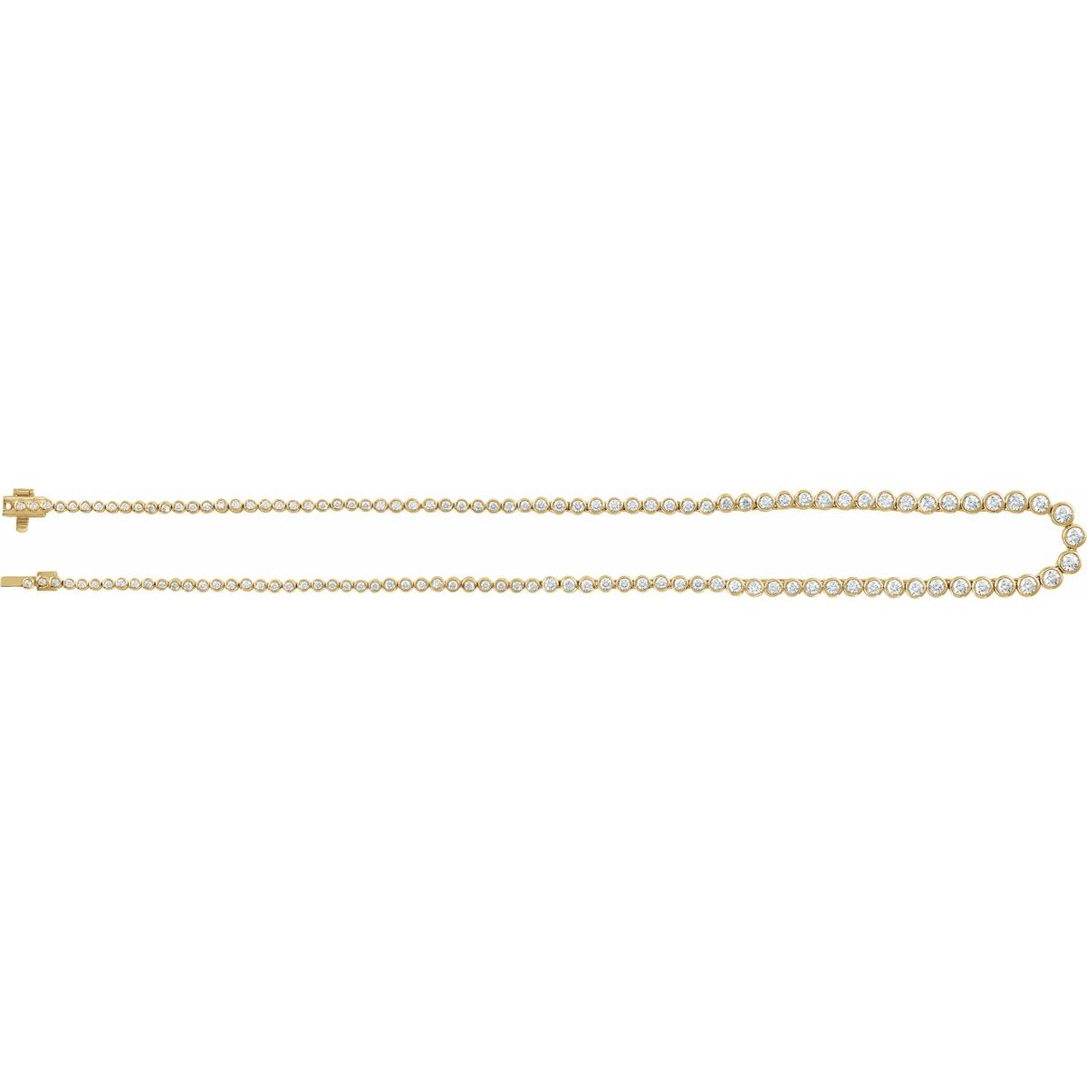 5 1/5 CTW Lab-Grown Diamond Necklace in 14k yellow gold