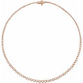 5 1/5 CTW Lab-Grown Diamond Necklace in 14k rose gold