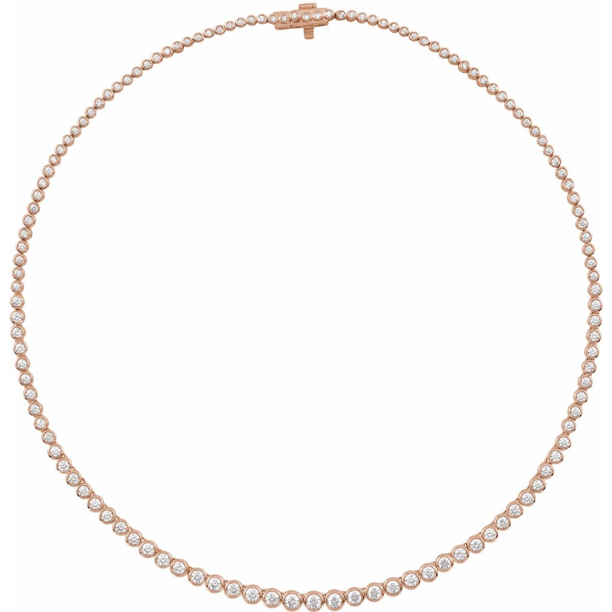 5 1/5 CTW Lab-Grown Diamond Necklace in 14k rose gold