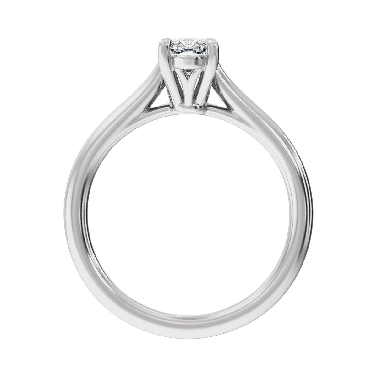1 CTW Lab-Grown Diamond Engagement Ring in 14k white gold