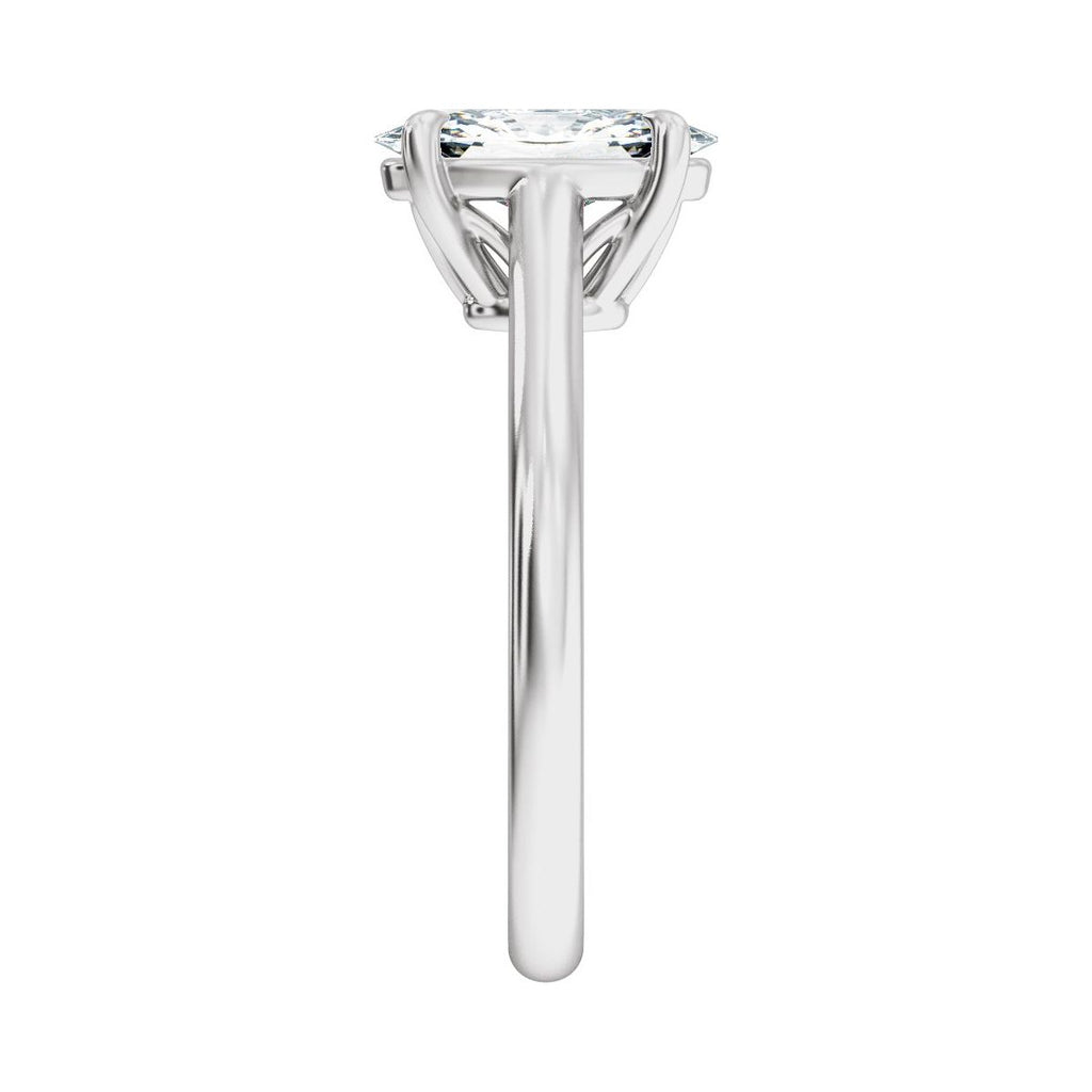1 CTW Lab-Grown Diamond Engagement Ring in 14k white gold