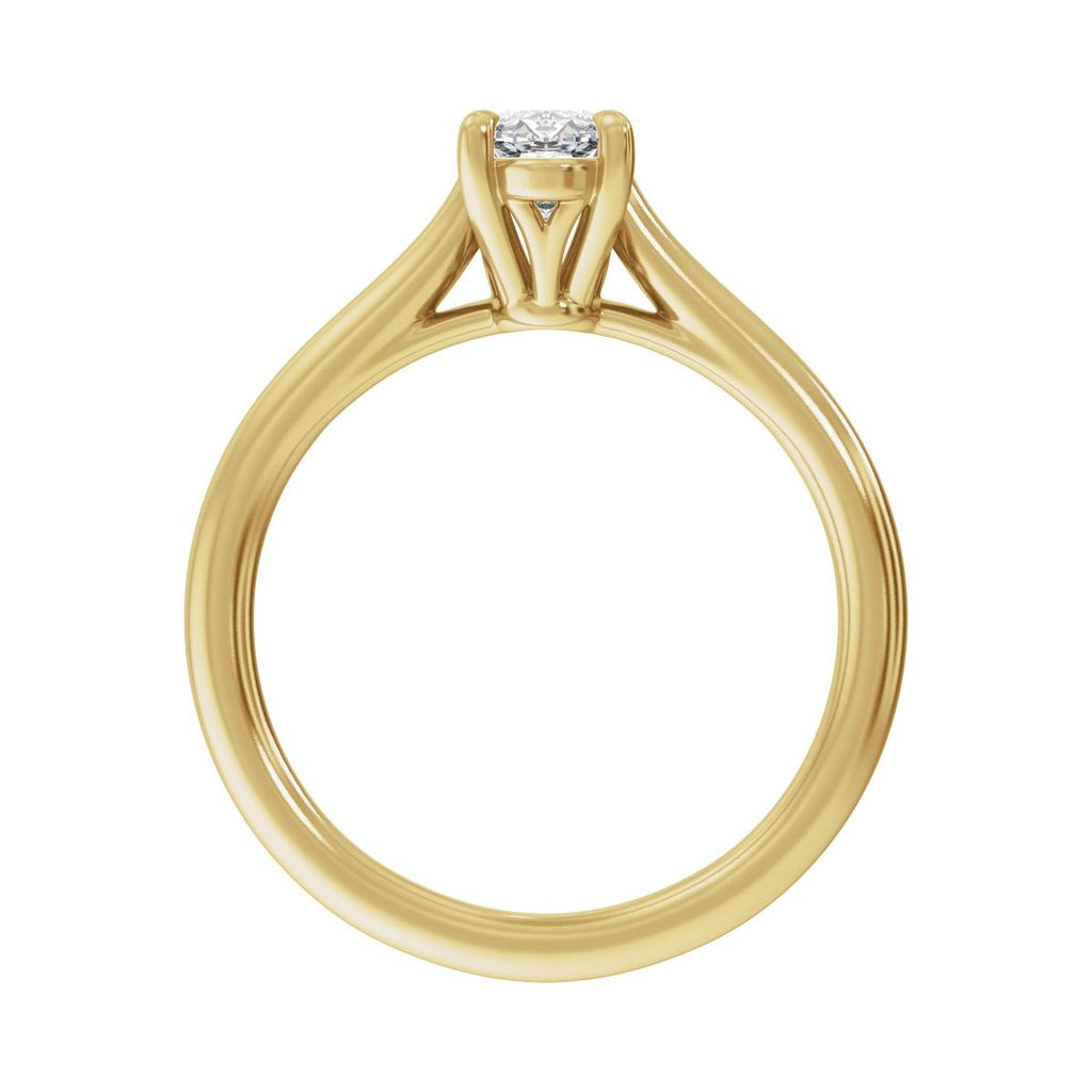 1 CTW Lab-Grown Diamond Engagement Ring in 14k yellow gold