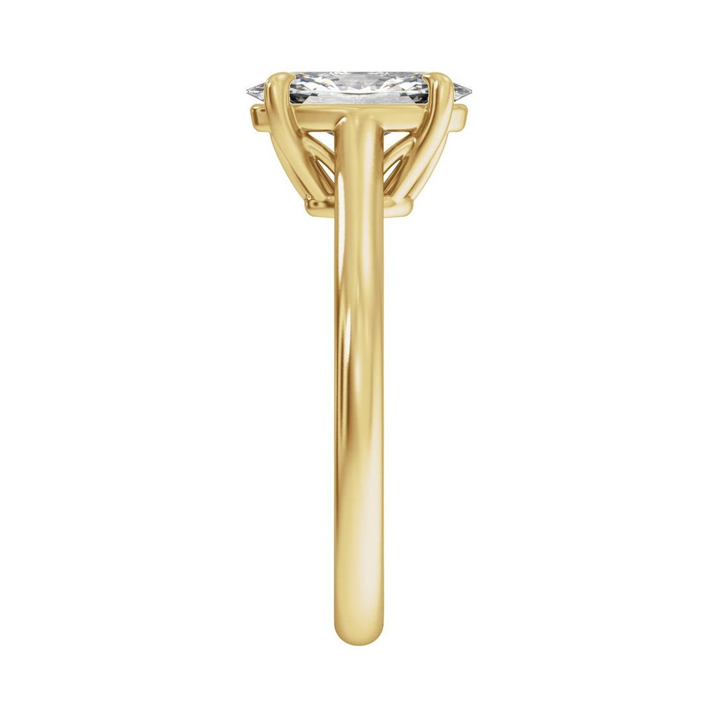 1 CTW Lab-Grown Diamond Engagement Ring in 14k yellow gold