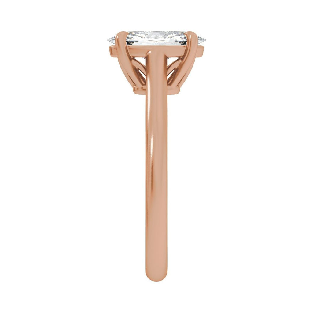 1 CTW Lab-Grown Diamond Engagement Ring in 14k rose gold
