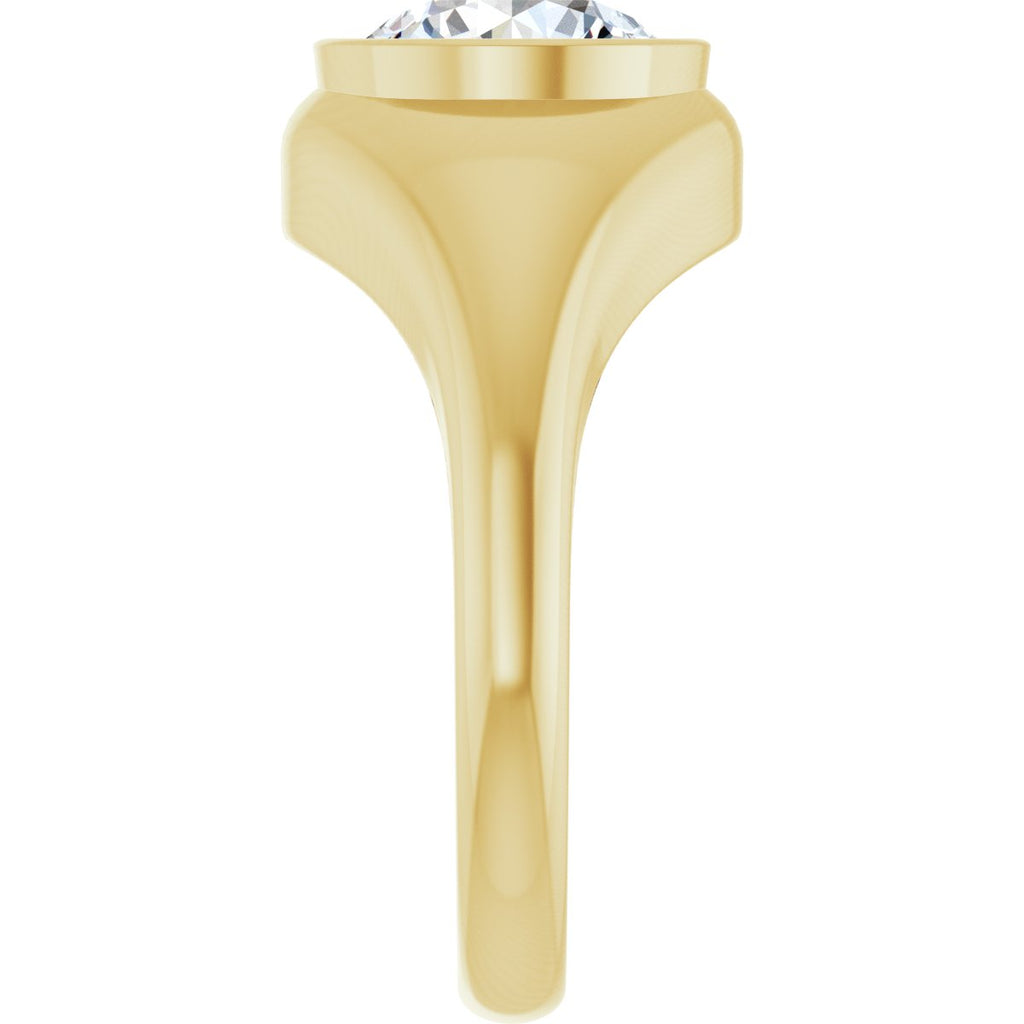 2 CT Lab-Grown Diamond Ring in 14k yellow gold
