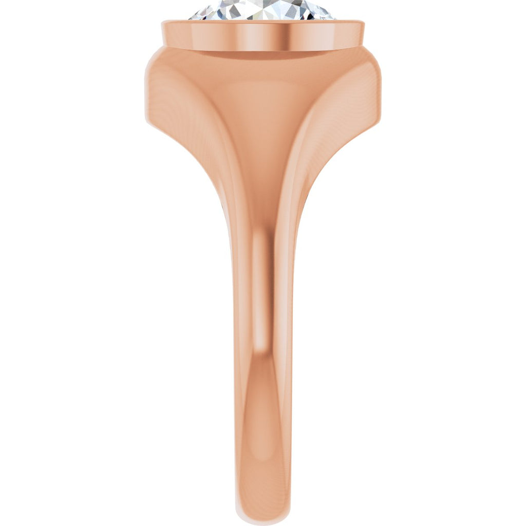 2 CT Lab-Grown Diamond Ring in 14k rose gold