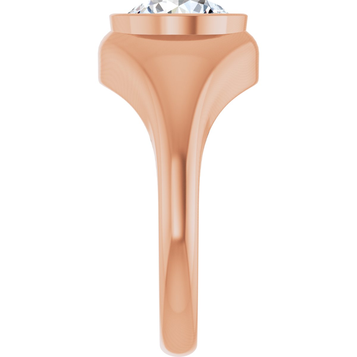 2 CT Lab-Grown Diamond Ring in 14k rose gold