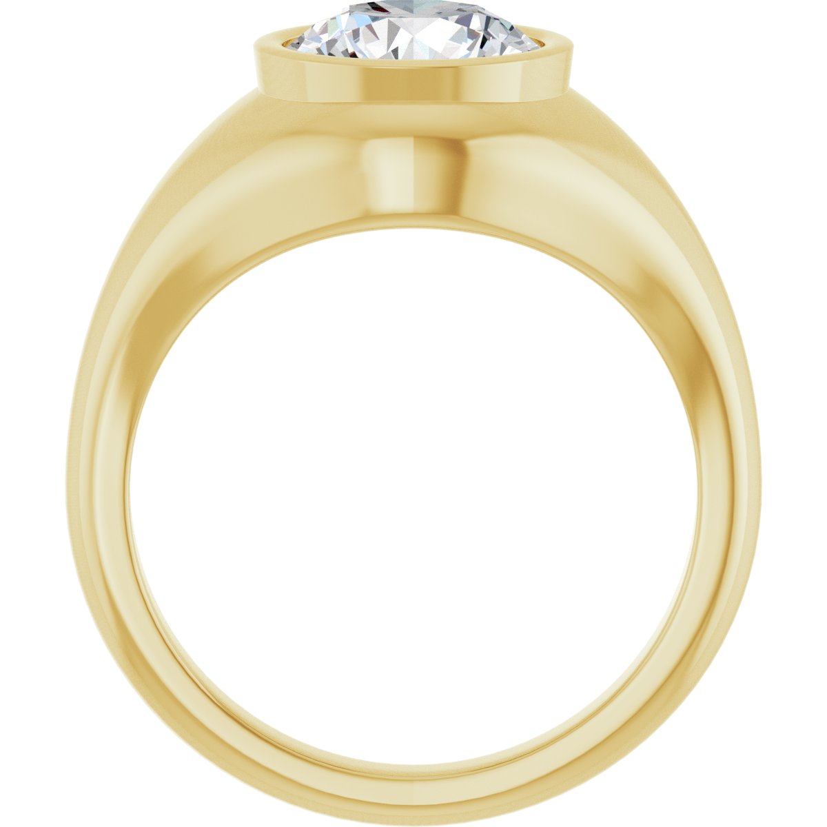 2 CT Lab-Grown Diamond Ring in 14k yellow gold