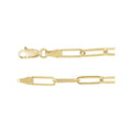 3.85 mm Paperclip-Style Chain in 14k yellow gold