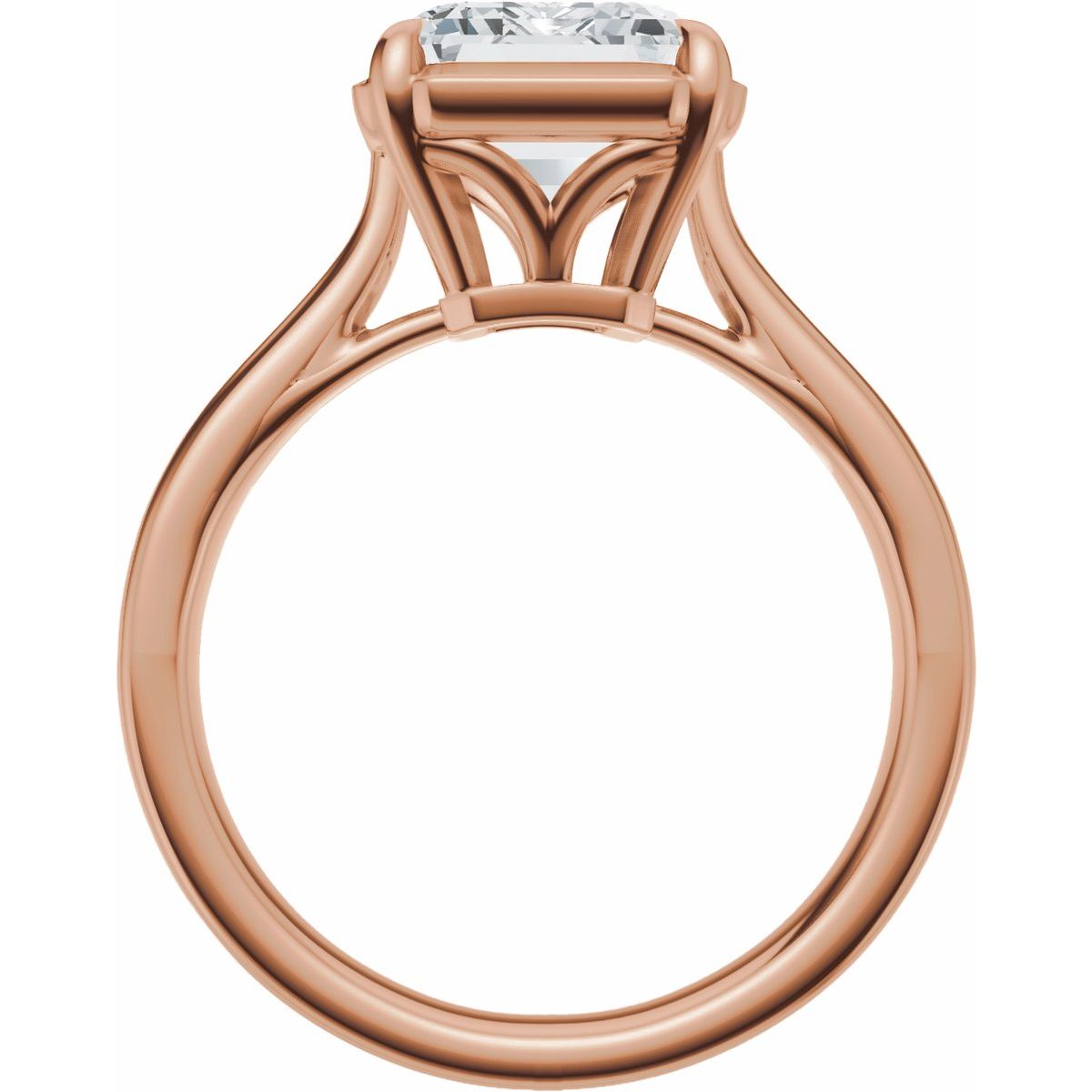 2 1/2 CTW Lab-Grown Diamond Engagement Ring in 14k rose gold